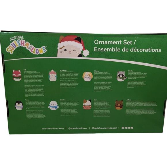 Squishmallows Christmas Ornaments 8-Piece Mini Plush 4-Inch 2023 New in Box - Picture 4 of 4